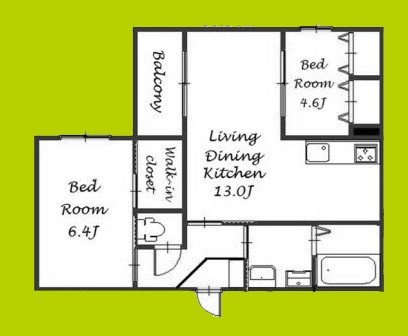 KOGI　Residence　花園本町 間取り