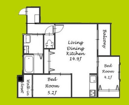 KOGI　Residence　花園本町 間取り