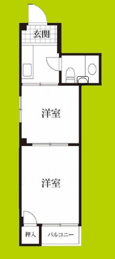 鶴見シャトークワジマ 間取り