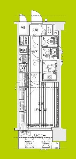 プレサンス天王寺ヴィヴァン 間取り