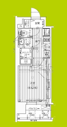 プレサンス天王寺ヴィヴァン 間取り