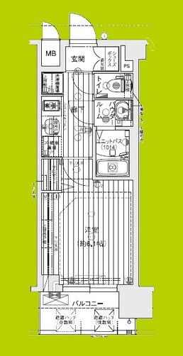 プレサンス天王寺ヴィヴァン 間取り