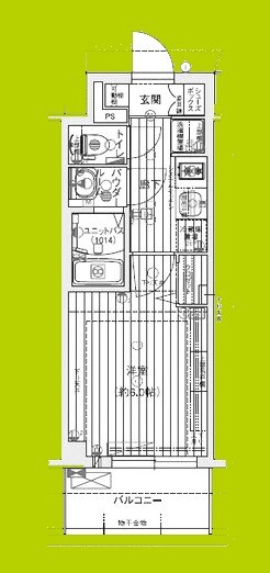プレサンス天王寺ヴィヴァン 間取り
