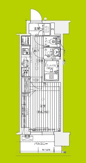 プレサンス天王寺ヴィヴァン 間取り