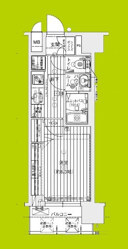プレサンス天王寺ヴィヴァン 間取り