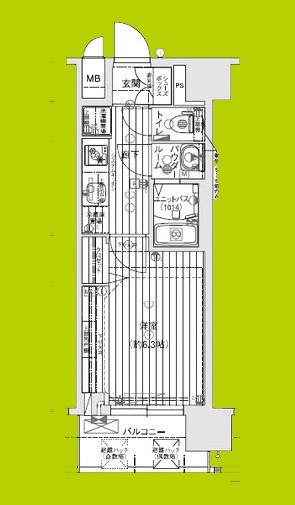 プレサンス天王寺ヴィヴァン 間取り