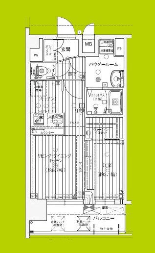 プレサンス天王寺ヴィヴァン 間取り