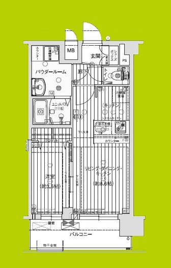 プレサンス天王寺ヴィヴァン 間取り