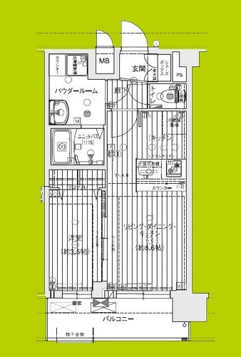 プレサンス天王寺ヴィヴァン 間取り