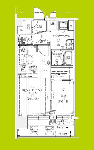 プレサンス天王寺ヴィヴァン 間取り