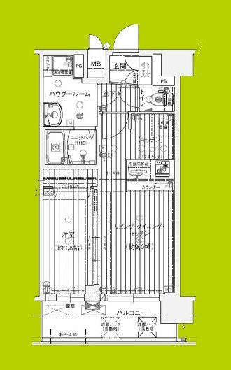 プレサンス天王寺ヴィヴァン 間取り