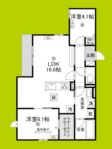 TORISIA平野西Ⅰ 間取り