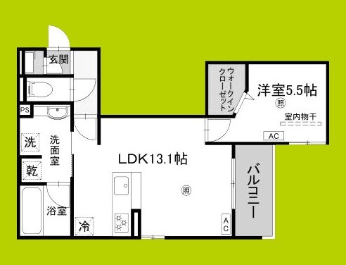 TORISIA平野西Ⅰ 間取り
