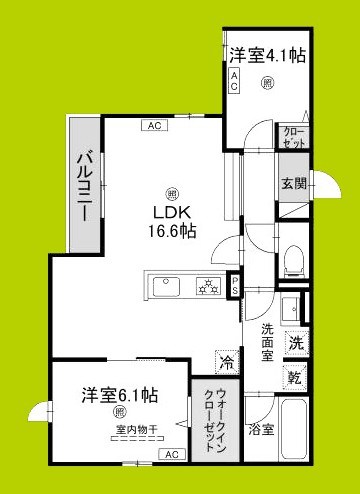 TORISIA平野西Ⅰ 間取り