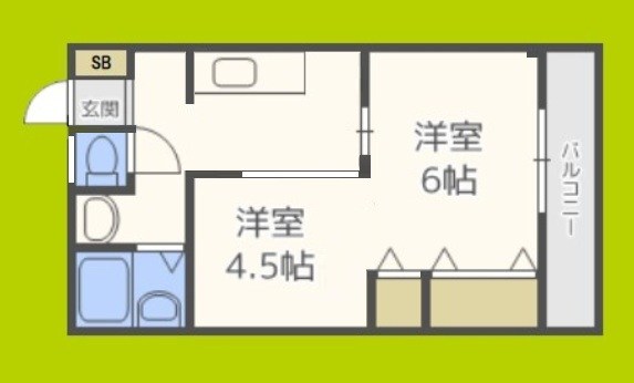 ハイツエルソール 間取り