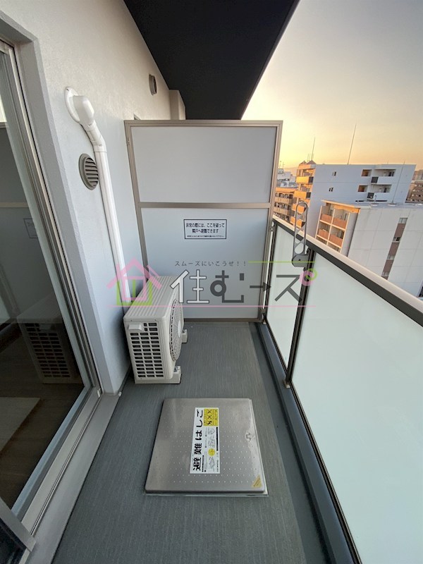 プランドール新大阪NORTHレジデンス ベランダ