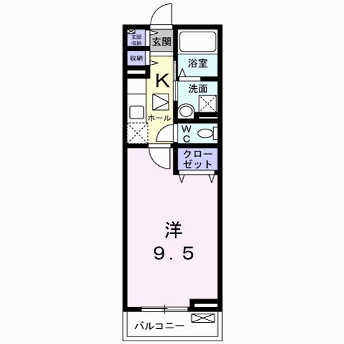 ヴィラ　キックス　フロントⅡ 間取り