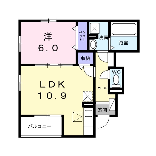 ニュアージュ　ブルー 間取り