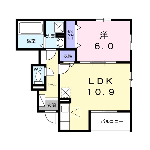 ニュアージュ　ブルー 間取り