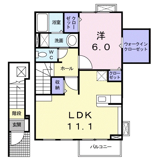 メゾン　ソレイユ 間取り