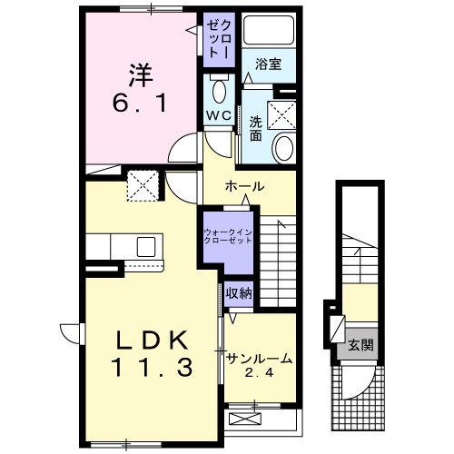グラスランド・ウェル 間取り