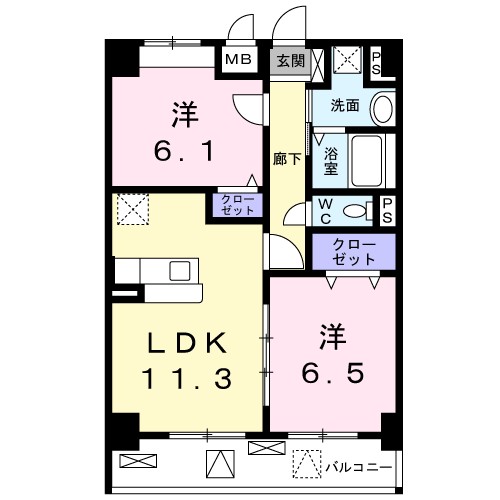 グラシス池尻 間取り