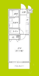 プルメリア阪大前 間取り