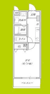 プルメリア阪大前 間取り