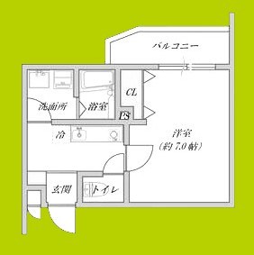 プルメリア阪大前 間取り