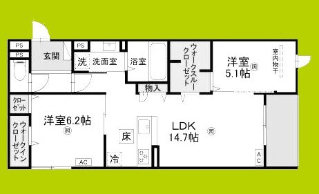 シーグレース浜甲子園 間取り