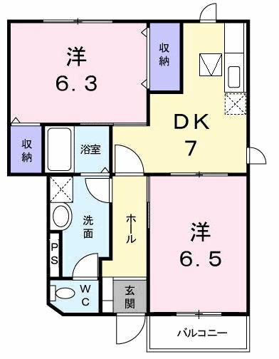 ドゥーソレールⅠ 間取り