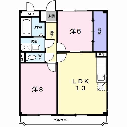 ディアコート津田 間取り