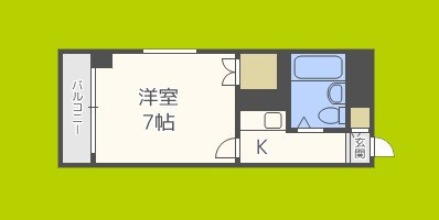 リッチハイツ城北  間取り