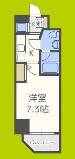 グランパーク大阪WEST 間取り