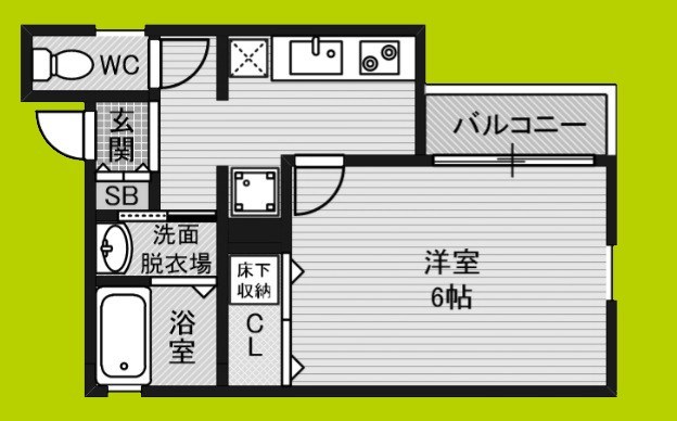 Garden Mansion鶴見橋 間取り