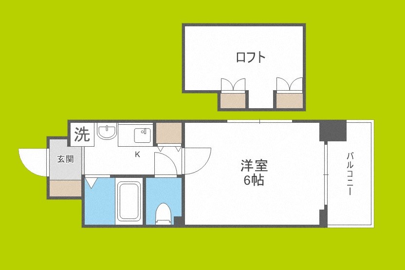 エステムコート梅田茶屋町デュアルスペース 間取り