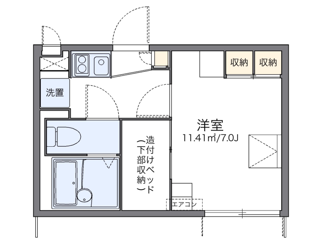 レオパレスシェーネ 間取り