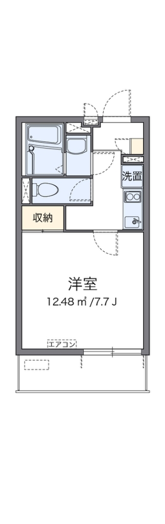 クレイノ浪華Ⅳ 間取り