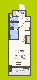 ファステート難波WESTパーク 間取り