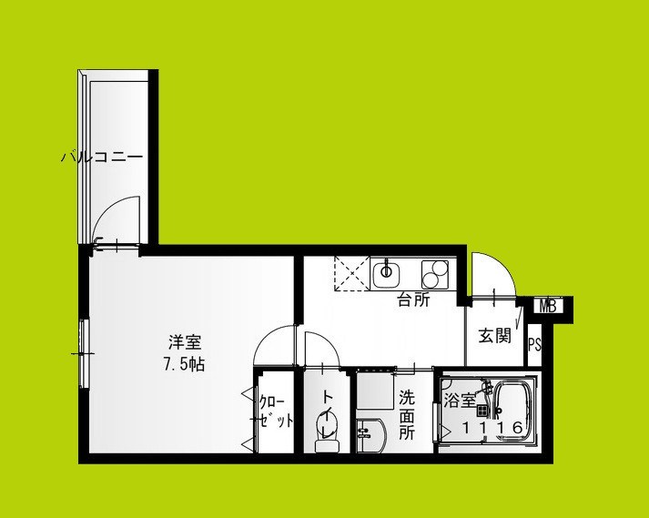 フジパレス俊徳道Ⅲ番館 間取り