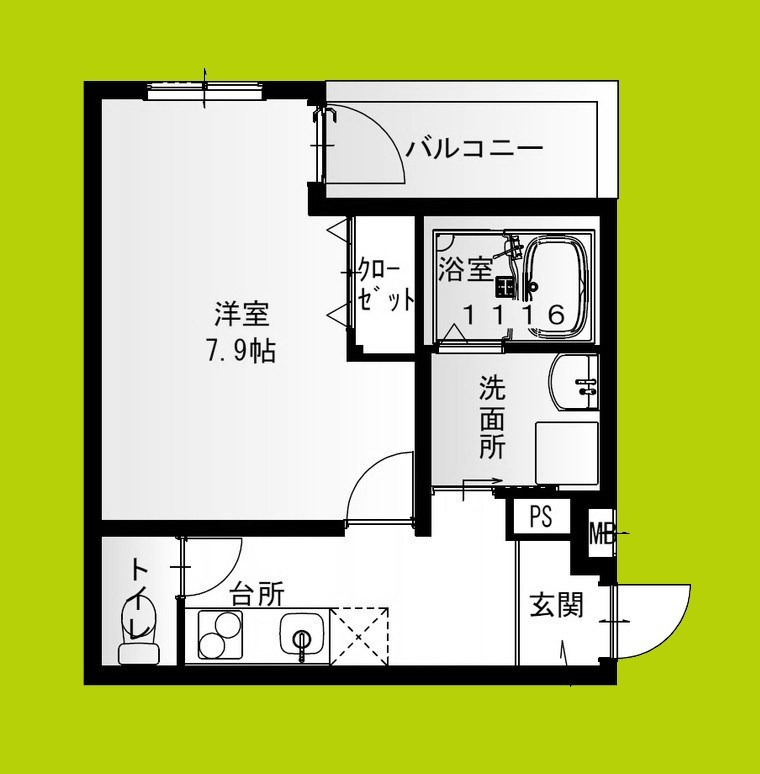フジパレス俊徳道Ⅲ番館 間取り