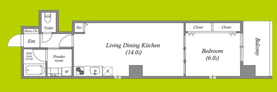 Broad阿倍野阪南町Residence 間取り