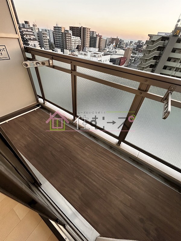 エステムコート難波WESTSIDEⅢドームシティ ベランダ