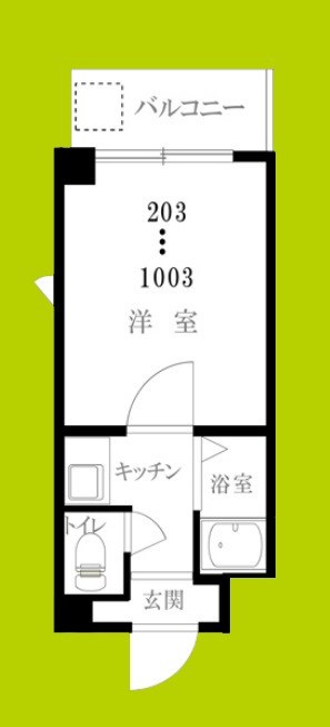 シャトー南堀江 間取り