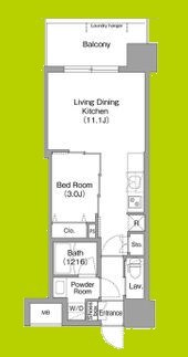 コンフォリア・リヴ東三国駅前ソルテラス 間取り