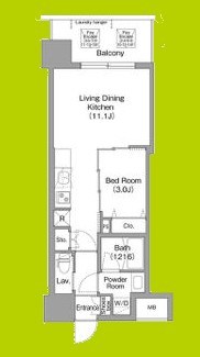 コンフォリア・リヴ東三国駅前ソルテラス 間取り