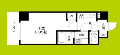 JJ　RESIDENCE　NISHIKUJO 間取り