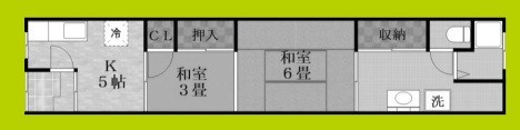 高殿４丁目貸家 間取り