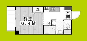 みおつくし西梅田Ⅳ 間取り