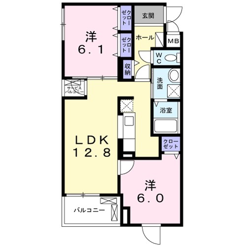 コージーガーデン 間取り